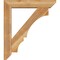 Ekena Millwork Balboa Slat Rough Sawn Bracket w/ Offset Brace, Western Red Cedar, 6"W x 28"D x 32"H BKT0604X28X32BOA06RWR - alternate 3